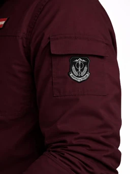 ADRO Men’s Solid Cargo Shirt| Premium Cotton Casual Shirts for Men | Zipper Pocket & Military Style Velcro Badge | Limited Stock - S
