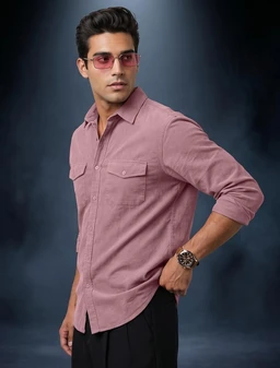 Veirdo® Men's Pure Cotton Utility Shirt | Full Sleeve Casual Button-Down with Dual Chest Pockets | Stylish & Comfortable Everyday Wear | Colors: Beige, Black, Maroon, Olive, Rust & White
- 4XL