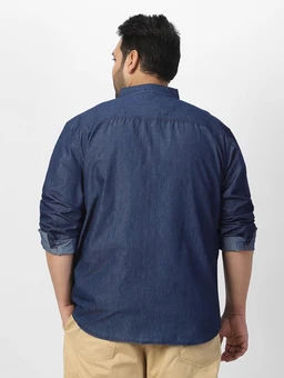 Urbano Plus Men's Full Sleeve Regular Fit Casual Denim Shirt
- S