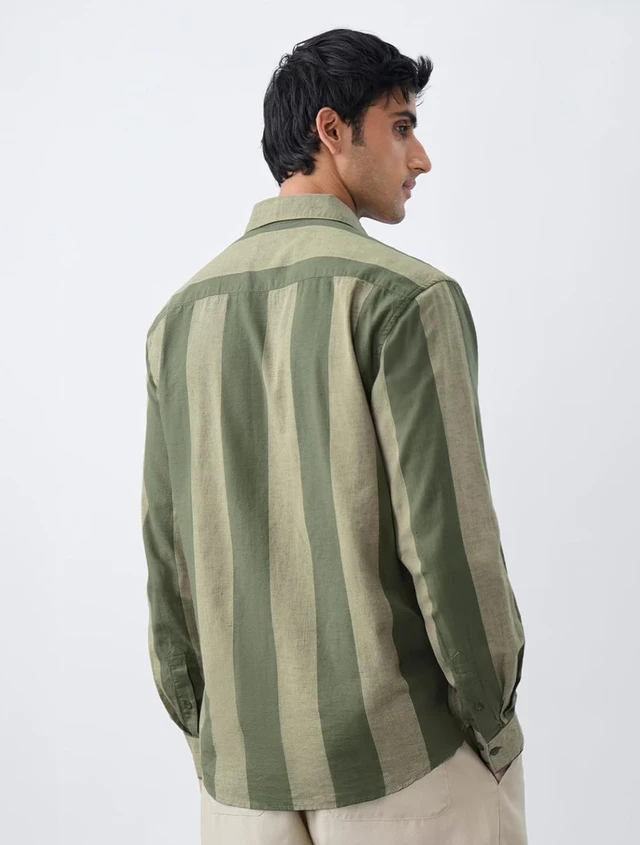 The Souled Store Men Button Down Shirt - L, Grove