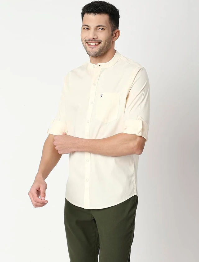 Thomas Scott Men's Cotton Regular Fit Shirt - XL