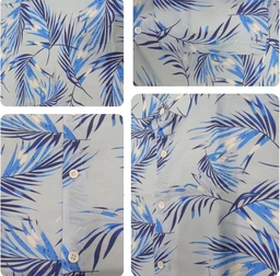 DHRUVI TRENDZ Men’s Tropical Printed Shirt | Hawaiian Beach Wear Summer Shirt for Men | Lightweight Breathable Casual Half Sleeve Button Down Shirts - XS