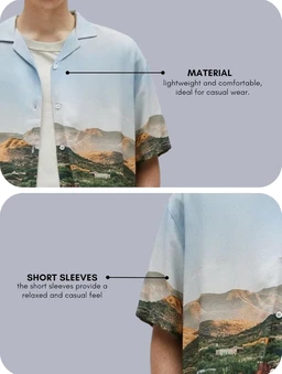 GRECIILOOKS Men's Half Sleeve Shirt, Stylish Printed & Solid Slim Fit Casual Formal Shirt for Men, Regular Fit Trendy Party & Office Wear - M
