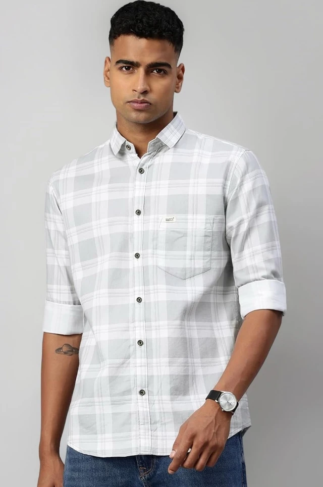Majestic Man Comfort Slim Fit Pure Cotton Checked Casual Shirt
- 4XL