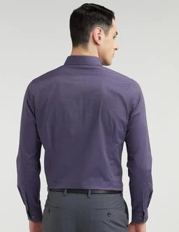 Van Heusen Solid Formal Shirt for Men| Premium Cotton| Full Sleeves| Slim Fit |Breathable Fabric - S
