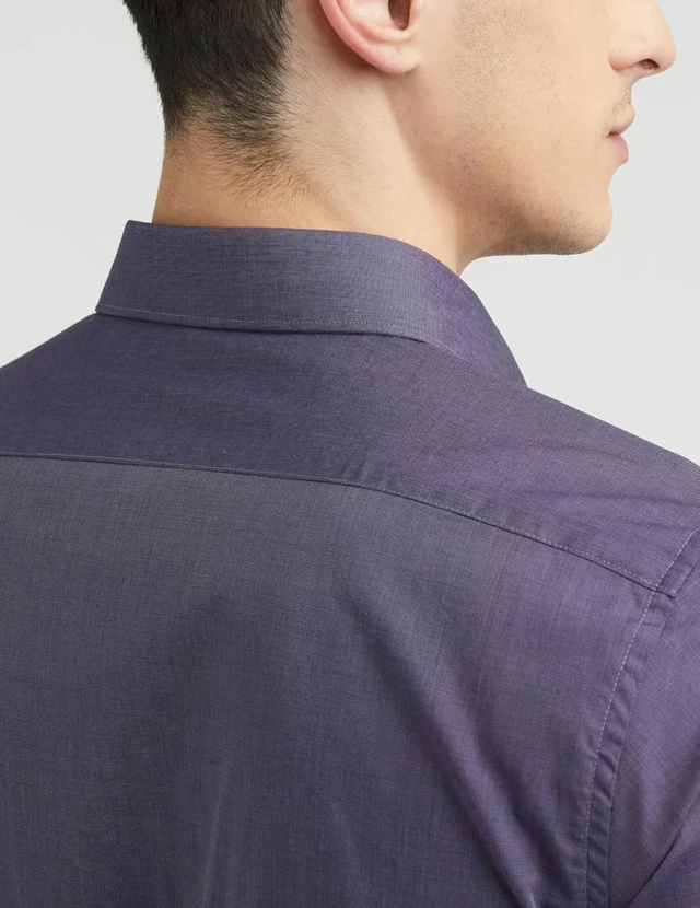 Van Heusen Solid Formal Shirt for Men| Premium Cotton| Full Sleeves| Slim Fit |Breathable Fabric - S
