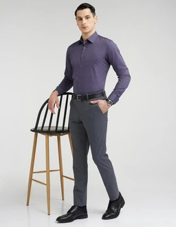 Van Heusen Solid Formal Shirt for Men| Premium Cotton| Full Sleeves| Slim Fit |Breathable Fabric - 3XL