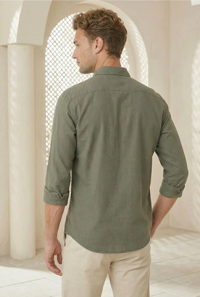 Allen Solly Men’s Casual Shirt | Regular Collar | Soft Breathable Fabric | Everyday Smart Casual Wear - 2XL, Gery
