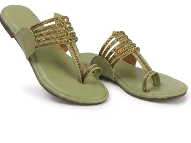 BATCO Kolhapuri Chappal for Women Stylish, Ethnic slippers & Flat Sandals for Girls