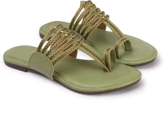 BATCO Kolhapuri Chappal for Women Stylish, Ethnic slippers & Flat Sandals for Girls
