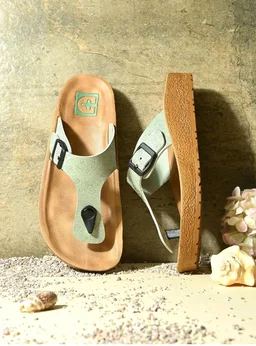 DOCTOR HEALTH SUPER SOFT Women's Orthopedic Toe Ring Sandals | Adjustable Buckle Comfort Slippers | Soft Cushioned Footbed | Lightweight Anti-Skid Casual Flip Flops for Everyday Wear