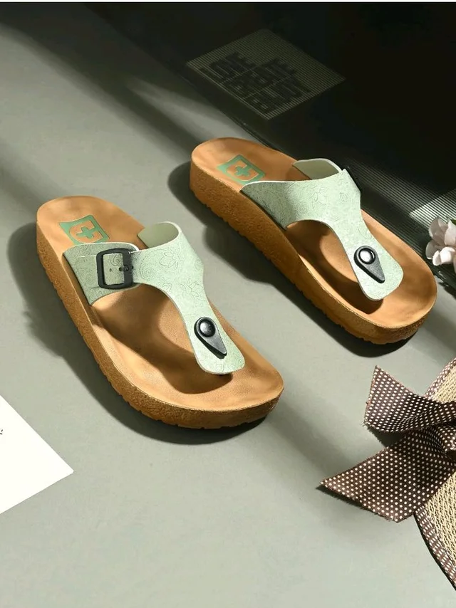 DOCTOR HEALTH SUPER SOFT Women's Orthopedic Toe Ring Sandals | Adjustable Buckle Comfort Slippers | Soft Cushioned Footbed | Lightweight Anti-Skid Casual Flip Flops for Everyday Wear
