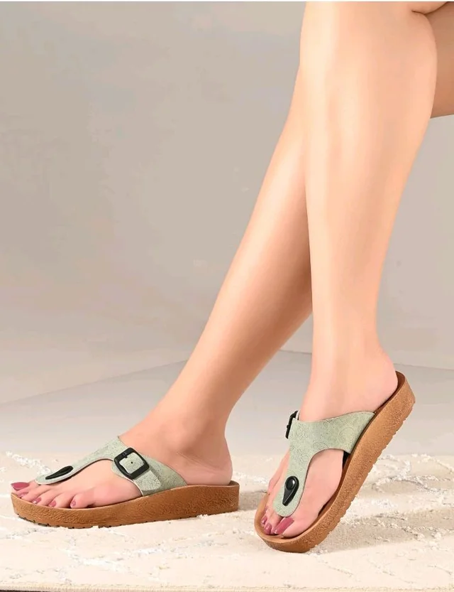 DOCTOR HEALTH SUPER SOFT Women's Orthopedic Toe Ring Sandals | Adjustable Buckle Comfort Slippers | Soft Cushioned Footbed | Lightweight Anti-Skid Casual Flip Flops for Everyday Wear