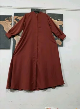 Mallika Women Modest Wear Front Open Abaya Burkha for Everyday use
- 3XL, Rust