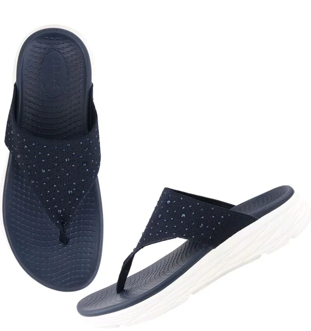 URJO womens Glamour-01 Women's Orthopaedic Flip-flops With Arch Support Cushion Footbed & Anti-skid Comfort By Neoz Slipper