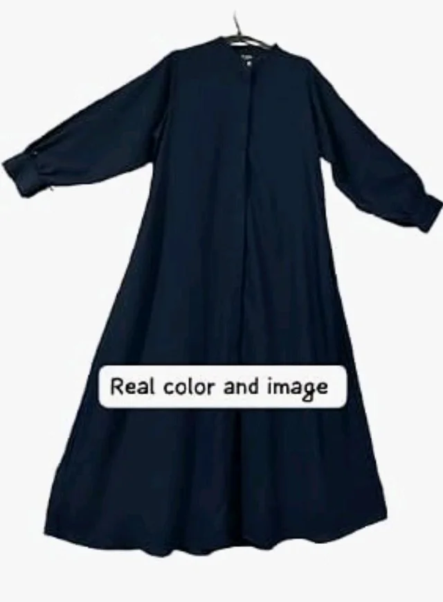 Mallika Women Modest Wear Front Open Abaya Burkha for Everyday use
- 2XL, Navy