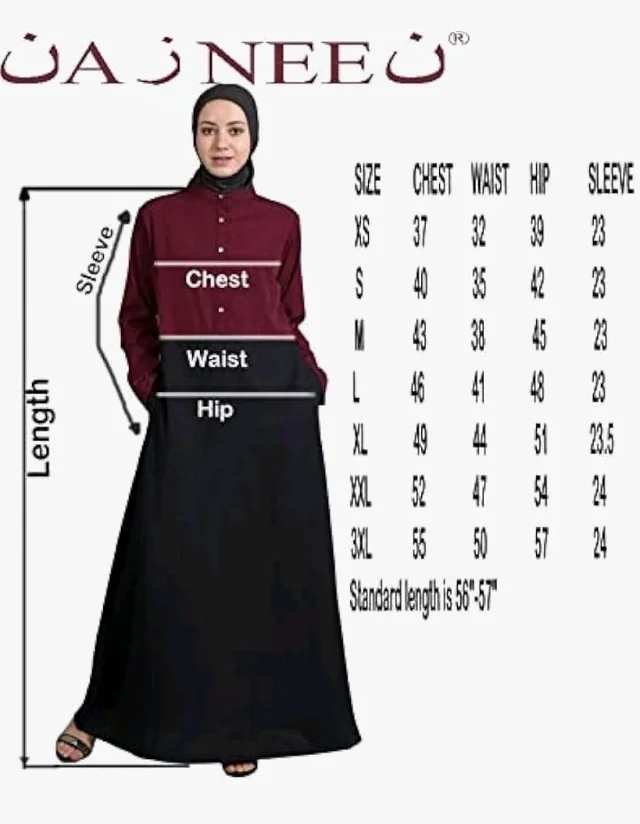 Mallika Women Modest Wear Front Open Abaya Burkha for Everyday use
- 2XL, Navy