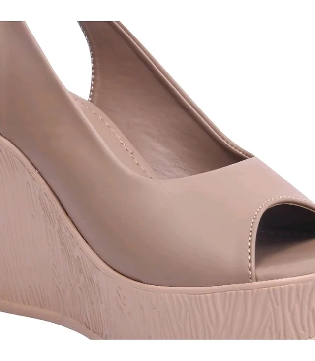 Shoetopia Women’s Slingback Wedge Heels | Stylish Comfortable Platform Sandals for Casual & Party Footwear