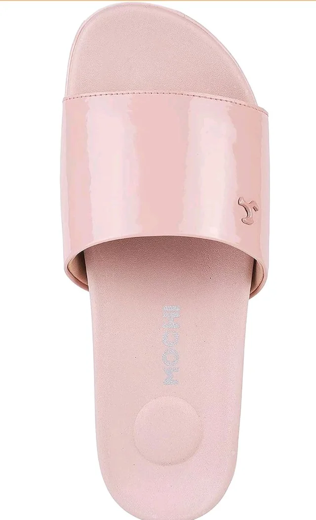 Mochi Women's Faux Leather Fashion Slip-on Sandals