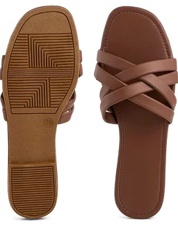 Nowry Women Stylish Flats Fashion Sandal For Party & Wedding/Casual Flat Sandals For Women's & Girls