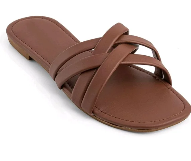 Nowry Women Stylish Flats Fashion Sandal For Party & Wedding/Casual Flat Sandals For Women's & Girls