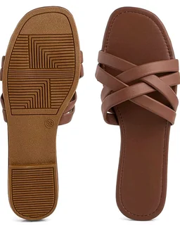 Nowry Women Stylish Flats Fashion Sandal For Party & Wedding/Casual Flat Sandals For Women's & Girls