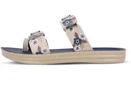 WALKAROO Flat Sandals For Women|Soft Cushion Footbed, Lightweight PU Sole & Slip-On Sandals|WLR74018