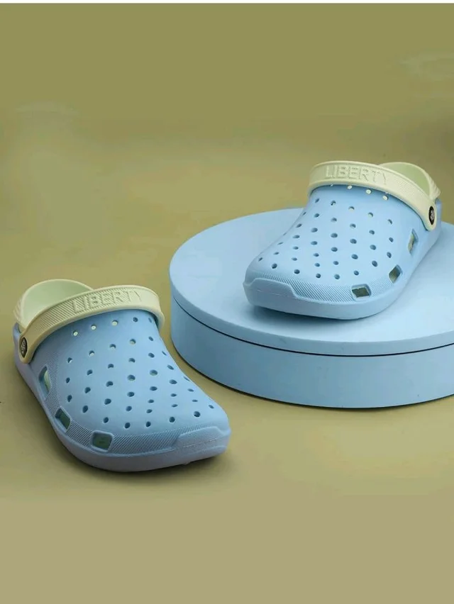 Liberty A-HA Brown & Light Green Clogs for Women - EVA Slip-On