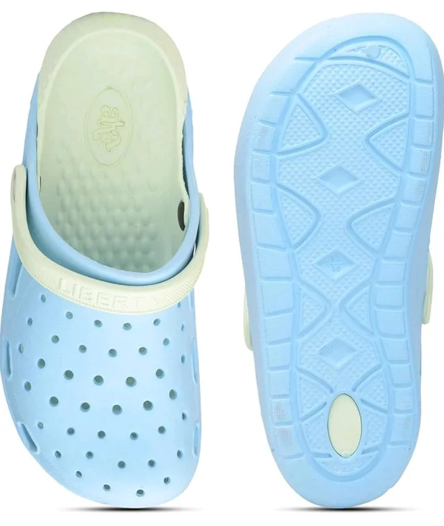 Liberty A-HA Brown & Light Green Clogs for Women - EVA Slip-On