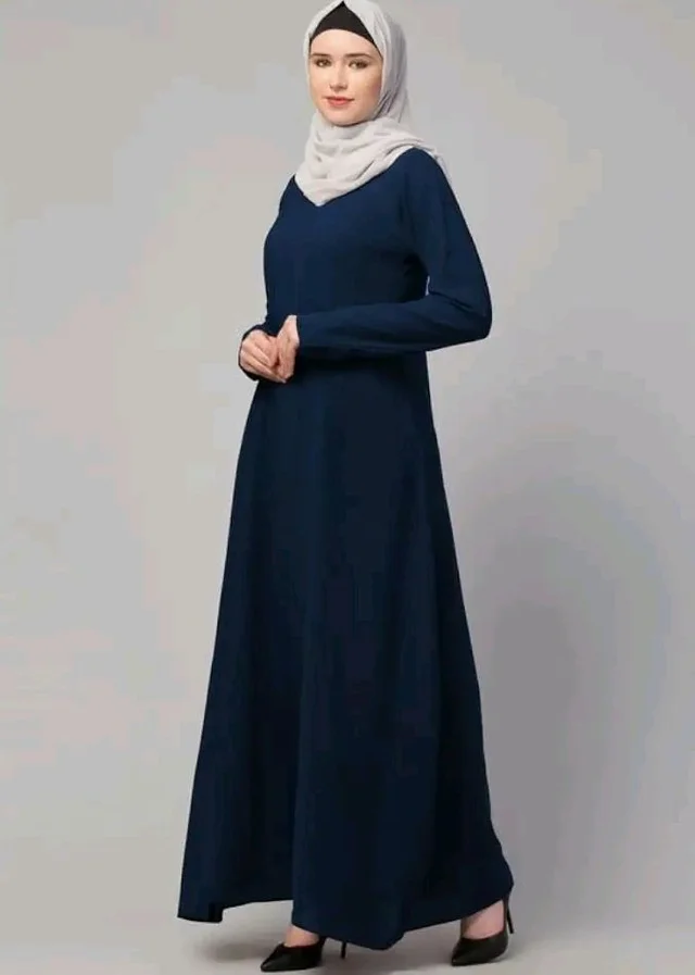 Muslim Closet� Women's Inner Abaya Dress With Side Pocket Made with Nida Matte Fabric
- S, Teal Green