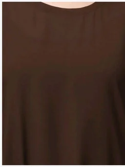 Muslim Closet� Women's Inner Abaya Dress With Side Pocket Made with Nida Matte Fabric
- 2XL, Brown