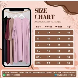 Two Pieces Abaya Dress with Zip On Front made with Nida Matte Fabric - Knee length Burqa for Women and Girls
- S, Burgundy