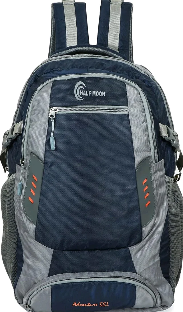 Half Moon Extra Large Size 55L Waterproof Rucksack Bags/Trekking Back packs for Man Woman | Luggage Bag for Travelling with Laptop Compartment | For Hiking, Travel Tracking Backpack for Men & Women