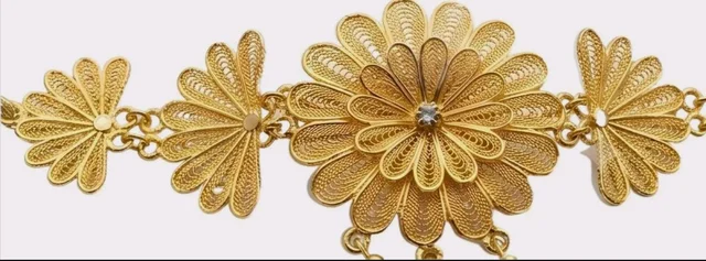 Includes Earrings, Filigree Craftsmanship, Floral Design, Adjustable Dori Closure, Traditional Indian Wear