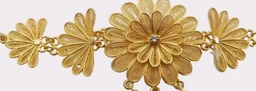 Includes Earrings, Filigree Craftsmanship, Floral Design, Adjustable Dori Closure, Traditional Indian Wear