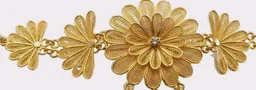 Includes Earrings, Filigree Craftsmanship, Floral Design, Adjustable Dori Closure, Traditional Indian Wear