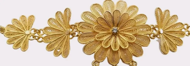 Includes Earrings, Filigree Craftsmanship, Floral Design, Adjustable Dori Closure, Traditional Indian Wear