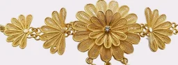 Includes Earrings, Filigree Craftsmanship, Floral Design, Adjustable Dori Closure, Traditional Indian Wear