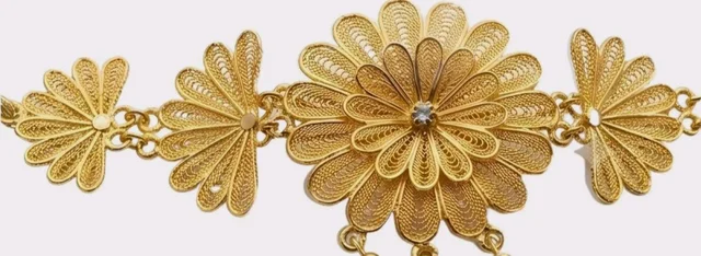 Includes Earrings, Filigree Craftsmanship, Floral Design, Adjustable Dori Closure, Traditional Indian Wear