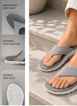 URJO womens Trend-1 Women's Flipflops With Levirex for 40% Less Pressure Arch Support & Anti-skid Comfort By Neo Slipper