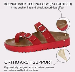 Centrino Women’s Berkin-Style Slip-On Sandals | Open Toe Design | Soft PU Footbed | Lightweight & Comfortable | Arch Support | On-Grip Sole | Casual Outdoor Wear (9228)