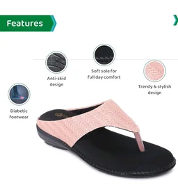 ORTHO JOY womens Ortho Joy Extra-soft Fancy Doctor Slippers for Women Slipper