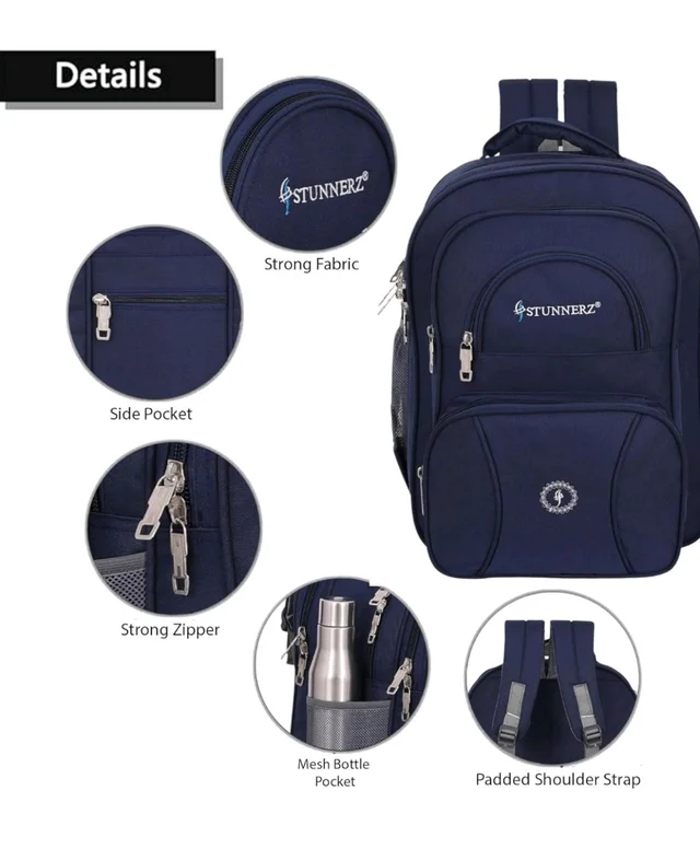 STUNNERZ Stylish Waterproof School Bag Class 6th to 10th School Bag (60 L)