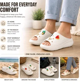 NO SOX Women Orthopedic Slippers Comfortable Slides Flip Flops | Lightweight Anti Slip Sliders for Indoor Outdoor Casual Daily Wear