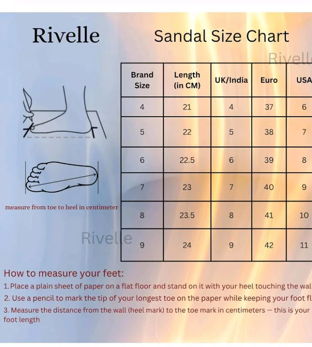 Rivelle Flat Sandal for Women & Girls | Comfortable and Extra Cushioned Insole | Fit for every occasion, Daily, Office, Ethnic and festive