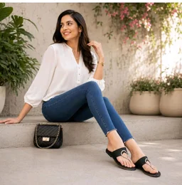 Rivelle Flat Sandal for Women & Girls | Comfortable and Extra Cushioned Insole | Fit for every occasion, Daily, Office, Ethnic and festive