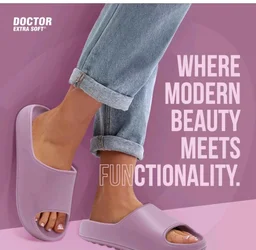 DOCTOR EXTRA SOFT Women's Classic Ultra Soft Sliders/Slippers With Cushion Footbed For Adult|Comfortable & Light Weight|Stylish & Anti-Skid|Waterproof & Everyday Flip Flops For Ladies & Girls D-508