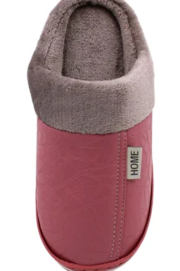 VRITRAZ Super Soft Stitched Design Comfortable | Anti Skid Lightweight PU & Fur Winter Slipper For Boys and Mens, Warm House Chappal