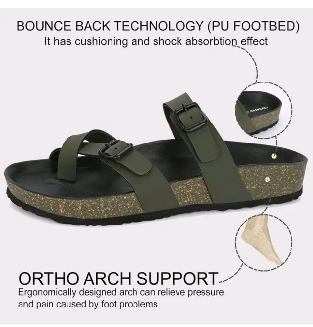 Centrino Sandals for Men | Berkin-Style Slip-On Casual Sandal with Open Toe Design | Comfortable PU Footbed, Arch Support & Lightweight On-Grip Sole for Outdoor Wear (7312)
50+ bought in past month