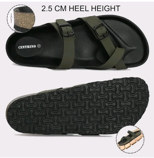 Centrino Sandals for Men | Berkin-Style Slip-On Casual Sandal with Open Toe Design | Comfortable PU Footbed, Arch Support & Lightweight On-Grip Sole for Outdoor Wear (7312)
50+ bought in past month